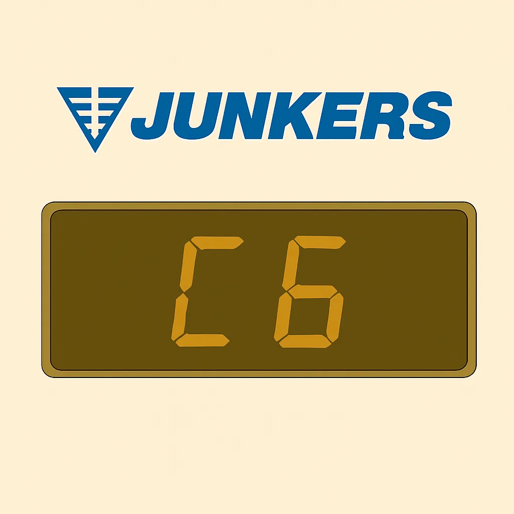 errore-c6-caldaia-junkers Errore C6 caldaia Junkers su display digitale