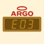 e03-argo Caldaia ARGO con errore E03 attivo sullo schermo