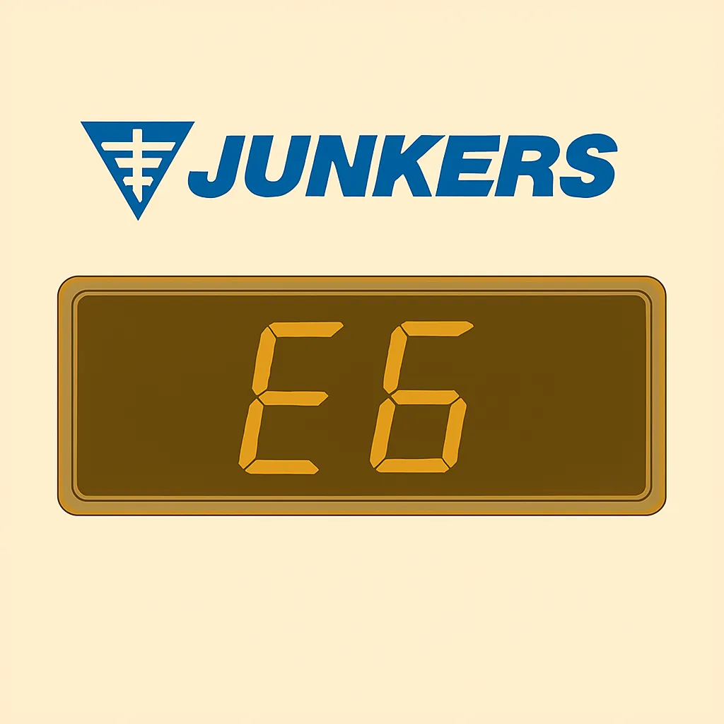 errore-e6-caldaia-junkers Errore E6 caldaia Junkers su display digitale